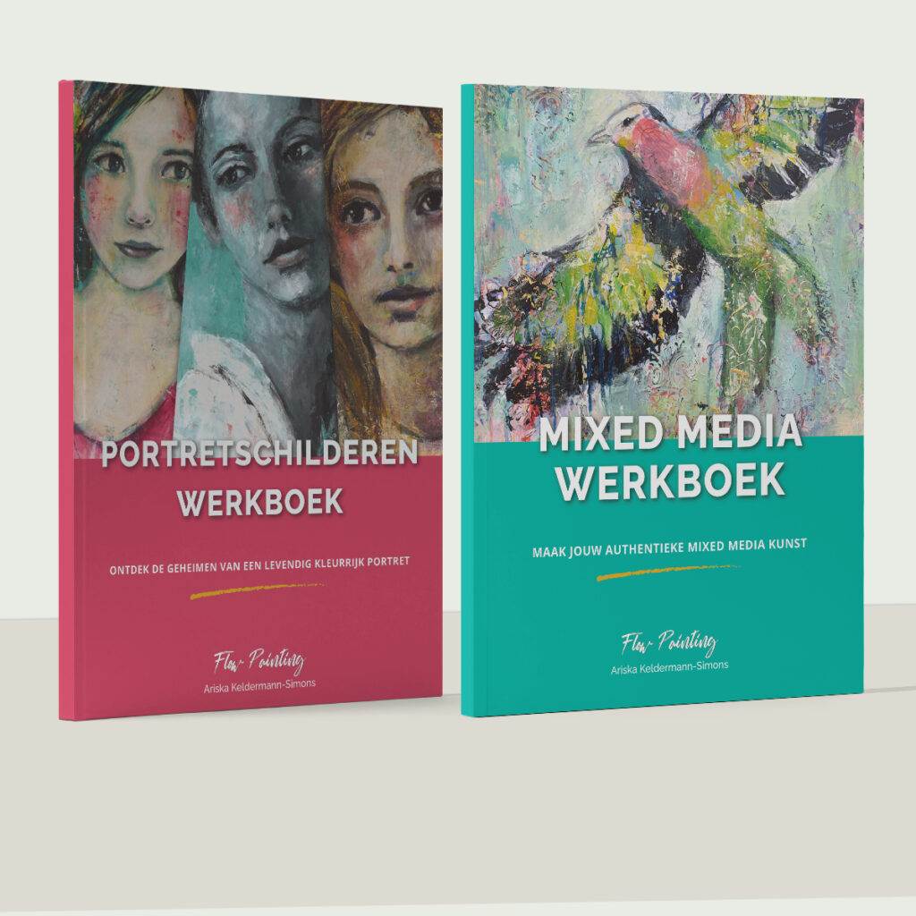 Portretschilderen Werkboek + Mixed Media Werkboek bundel