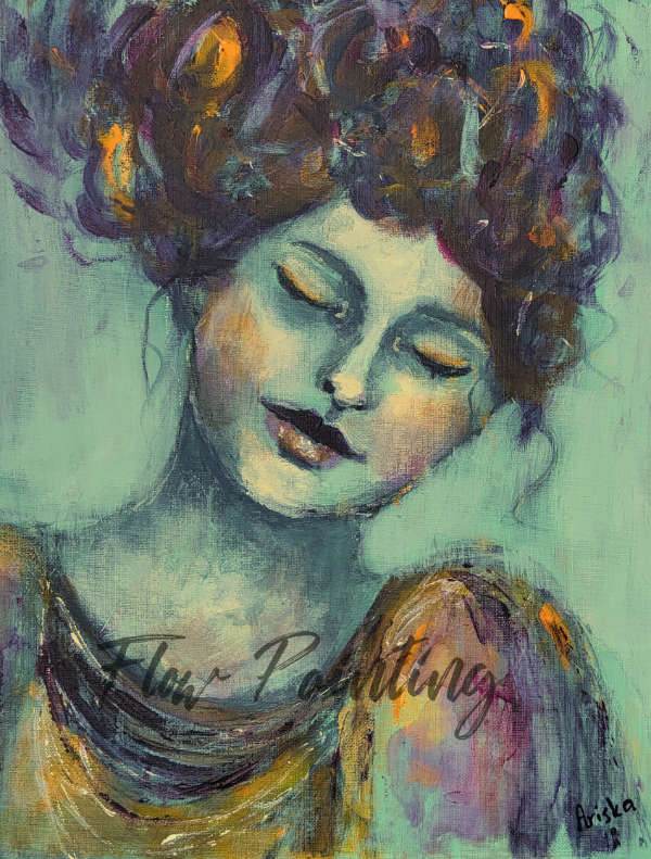 Regina - Portret schilderij - Ariska Keldermann - Simons